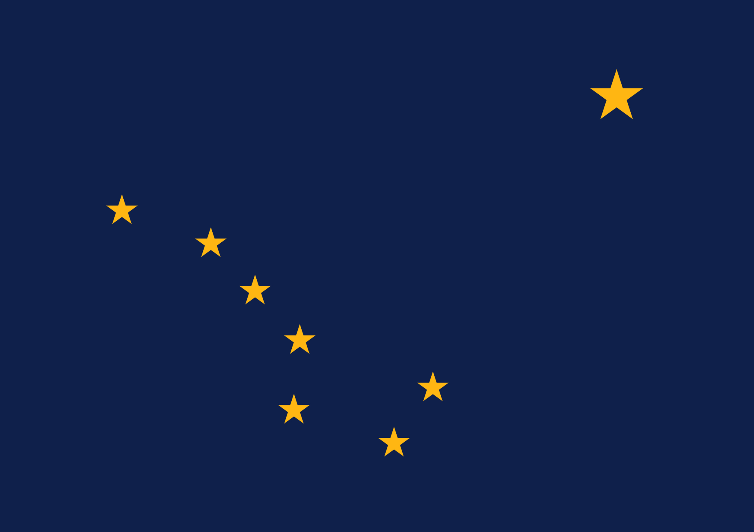 Flag of state of Alaska